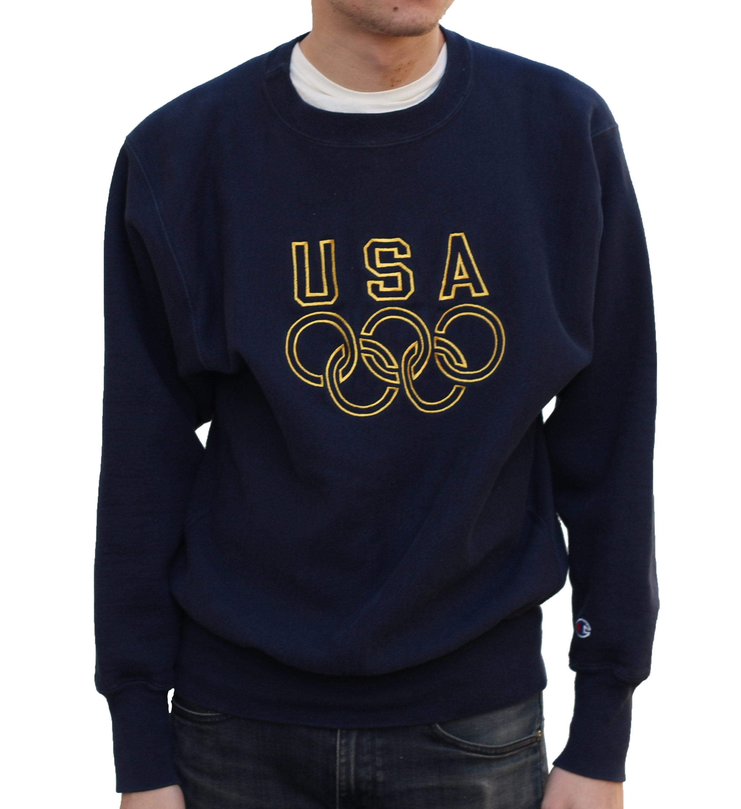 Vintage Champion Reverse Weave Team USA Sweatshirt (Size L) — Roots